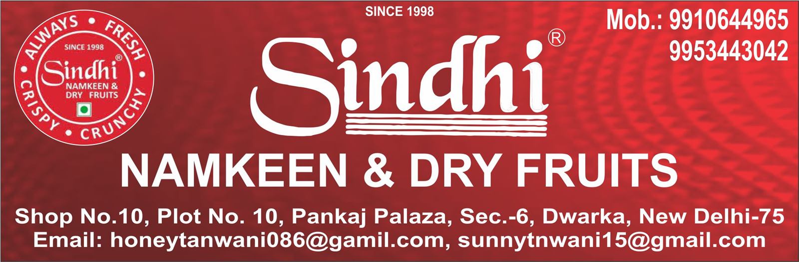 SINDHI NAMKEEN & DRY FRUITS 